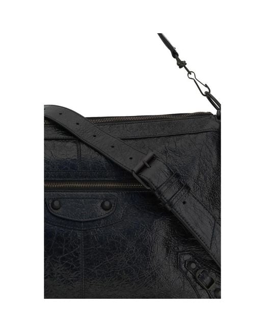 Balenciaga Black Lamb Ovis Aries Aries Shoulder Bag for men