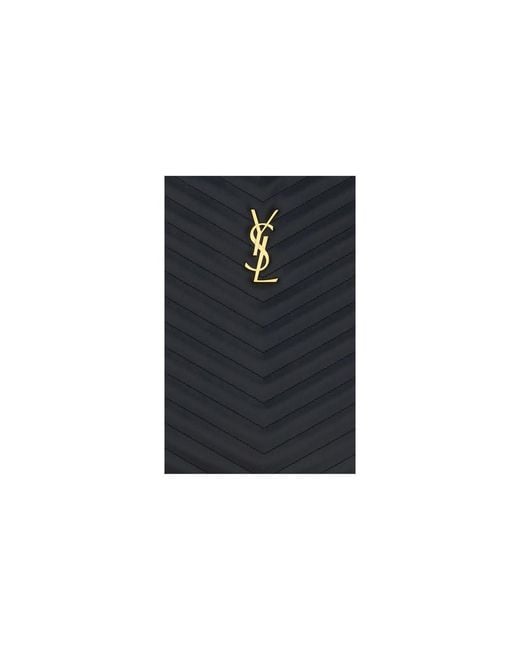 Saint Laurent Black Calf Leather Bos Taurus Wallet