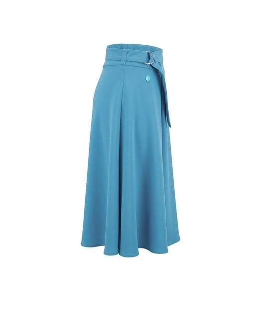 Trussardi Blue Polyester Skirt
