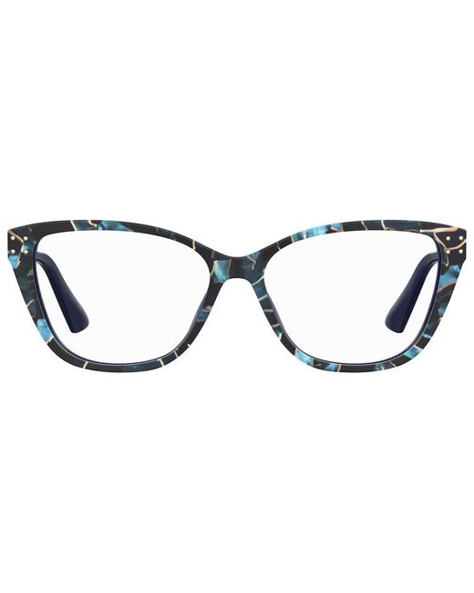 Moschino Blue Multicolor Acetate Frames