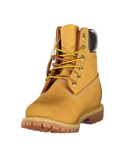 Timberland Yellow Polyester Ankle Boots