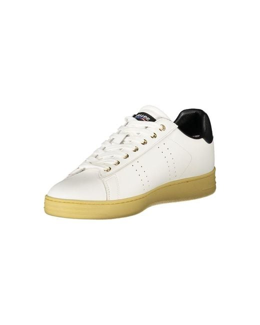 Blauer Metallic White Polyurethane Men Sneaker for men
