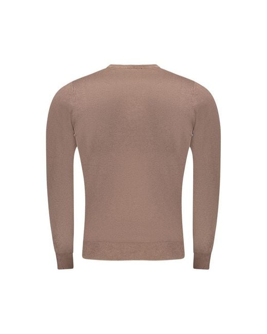 Roberto Cavalli Brown Crew Neck Knitwear Casual Style for men