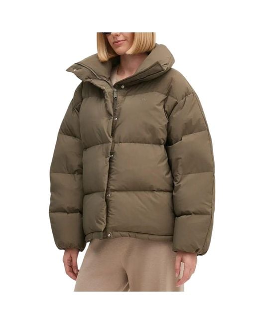 Calvin Klein Green Polyester Jackets & Coat