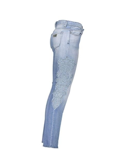 Just Cavalli Blue Cotton Jeans