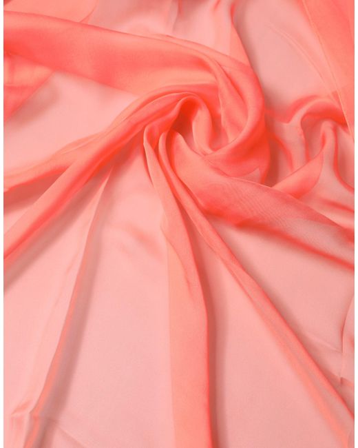 Dolce & Gabbana Pink Light Stole Neck Wrap Shawl Scarf for men