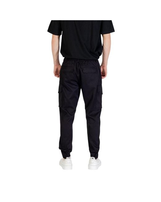 Antony Morato Black Viscose Casual Pants for men