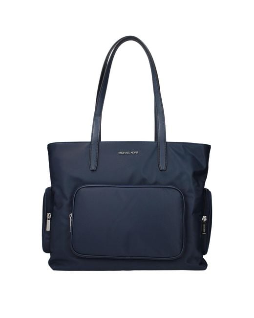 Michael Kors Blue Fabric Shoulder Bag