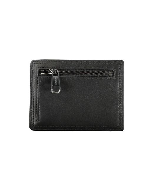 Calvin Klein Black Minimalism Id Cardholder Wallet for men