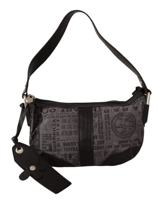 WAYFARER Gray Printed Handbag Shoulder Purse Fabric Bag in Black Lyst UK