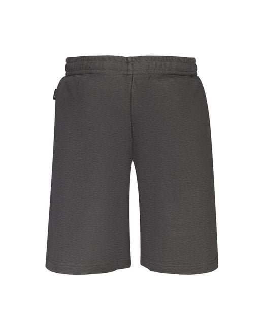 Fila Gray Black Cotton Men's Pants for men
