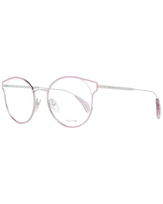 Police Metallic Pink Metal & Plastic Glasses (frames)