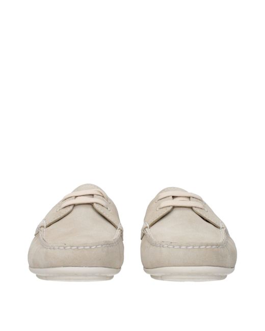 Prada Natural Mocassini Donna Camoscio Grigio/Pomice for men