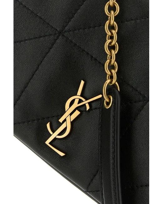 Saint Laurent Black Nappa Leather Mini Jamie Shoulder Bag