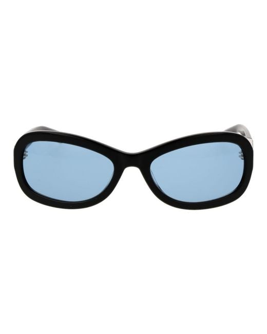 Gcds Black Acetate Sunglasses