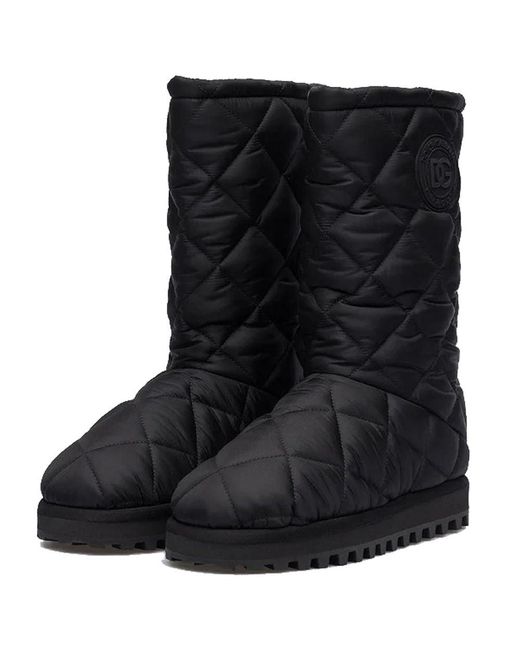 Dolce & Gabbana Black Nylon Boot for men