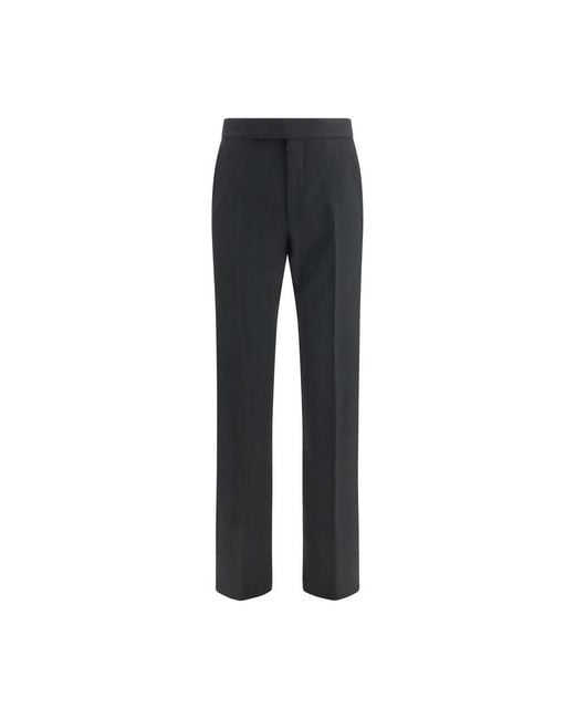 Tom Ford Blue Black Wool Oves Aries Dress Pants for men