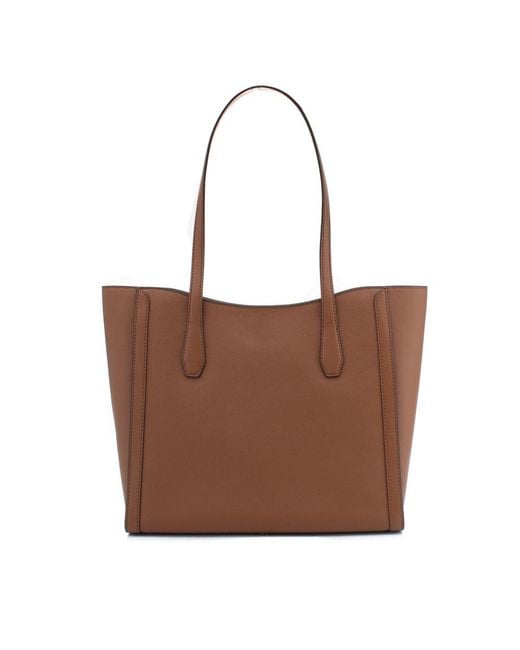 Michael Kors Brown Canvas Tote Bag