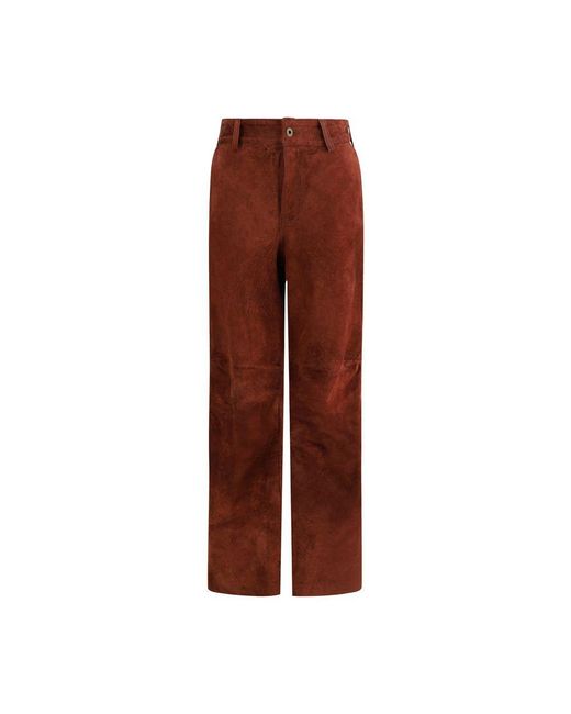 Salvatore Santoro Brown Suede Pants