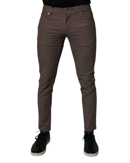 Dolce & Gabbana Gray Tailored Straightleg Pants for men