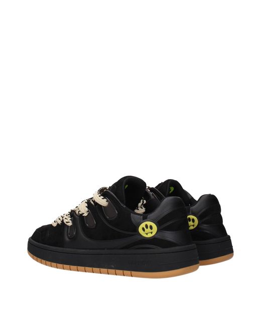 Barrow Black Leather Sneakers for men