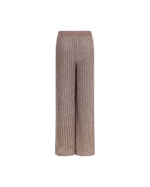 Missoni Brown Viscose Casual Pants