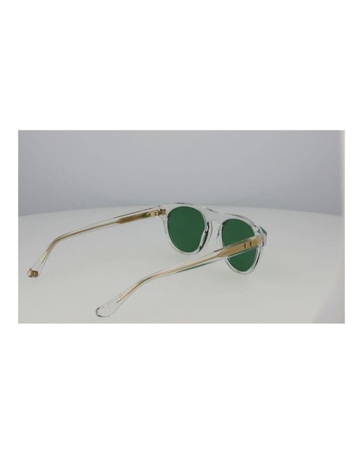 Web Green Transparent Acetate Sunglasses for men