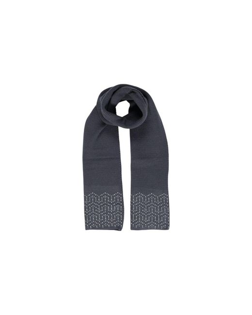 Pieces Blue Gray Polyester Scarf