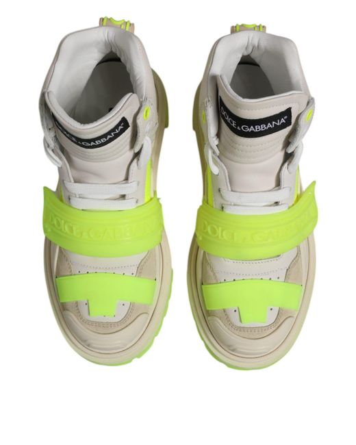 Dolce & Gabbana Green Hightop Fashion Sneakers for men