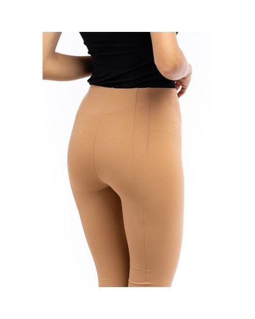 Patrizia Pepe Blue Nylon Leggings