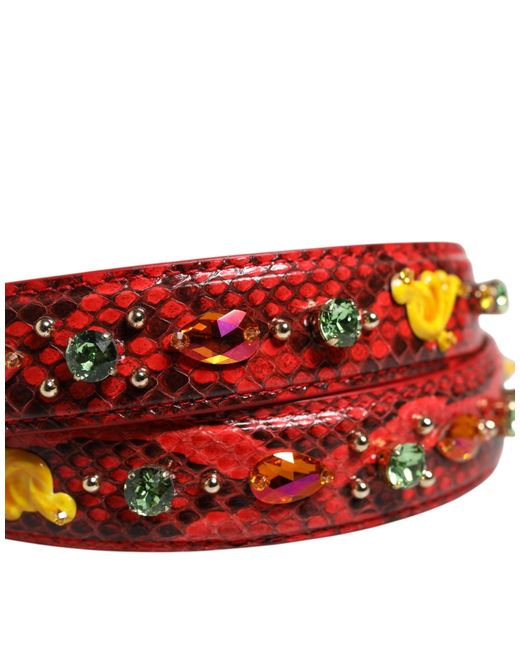 Dolce & Gabbana Pink Multicolor Embellished Handbag Accessory Shoulder Strap for men