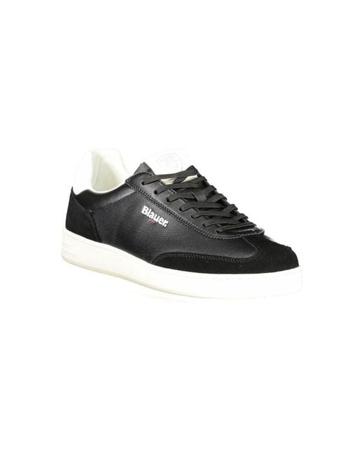 Blauer Black Polyurethane Men's Sneaker for men