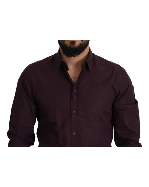 Dolce & Gabbana Blue Regal Slim Fit Dress Shirt for men