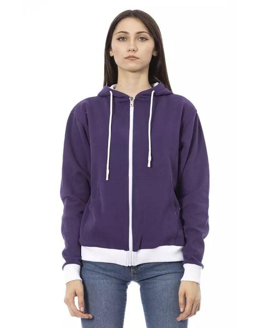 Baldinini Purple Cotton Sweater