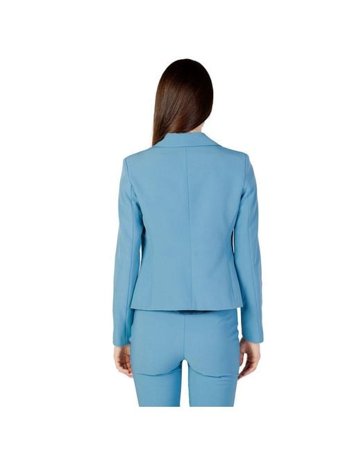 Rinascimento Blue Turquoise Polyester Blazer