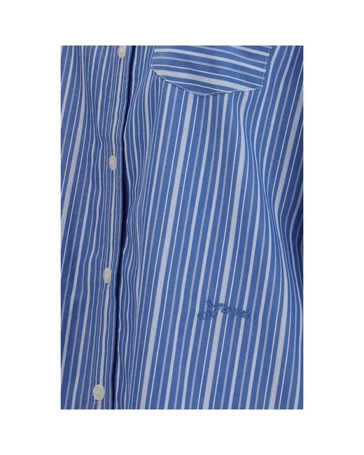 Ganni Blue Cotton Shirt