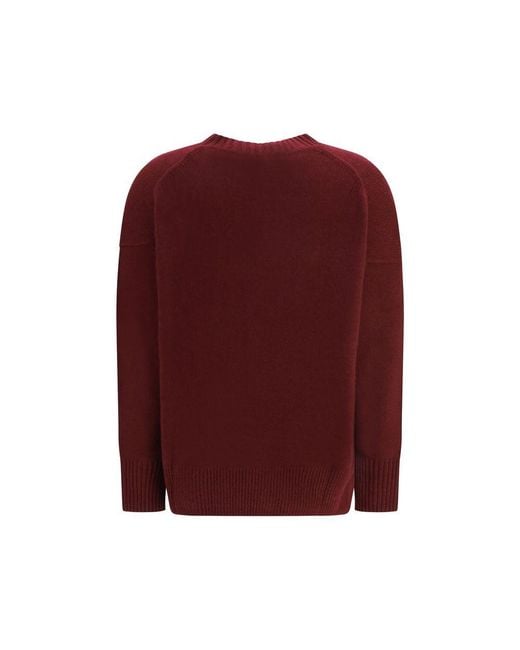 Allude Purple Bordeaux Cashmere Sweatshirt