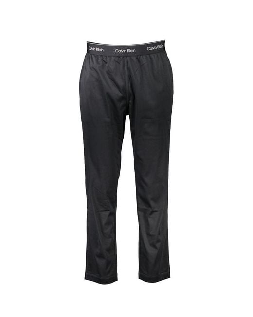 Calvin Klein Gray Black Polyester Men's Track Pant for men