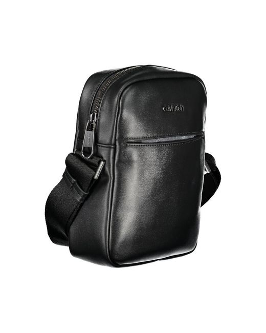 Calvin Klein Black Eco-Chic Shoulder Bag With Logo Detail for men