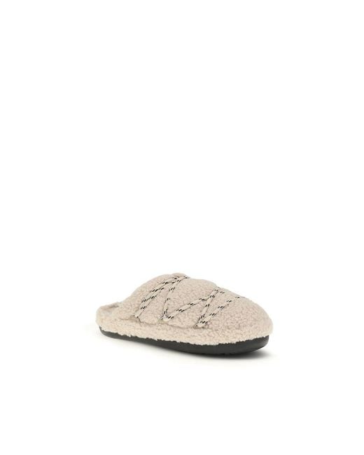 Moon Boot Natural Beige Polyamide Flats