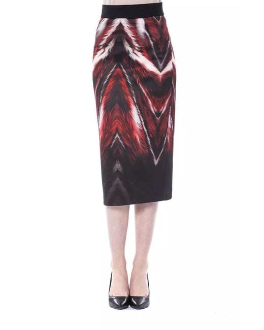 Byblos Red Byblo Elegant Long Pencil Skirt
