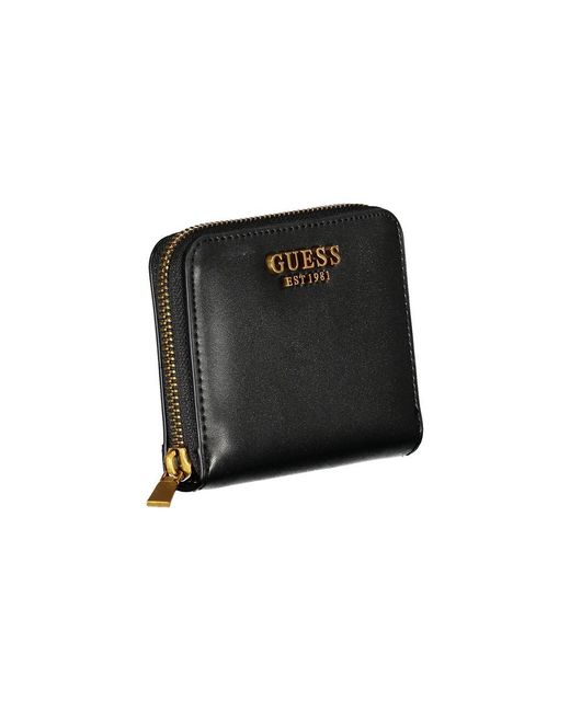 Guess Black Chic Zip Wallet With Card Organizer