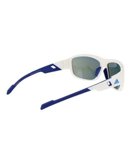 Adidas Blue White Plastic Sunglasses for men