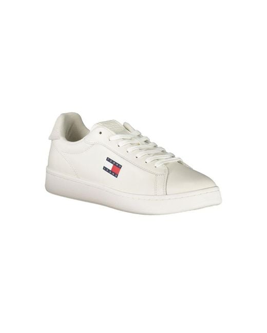 Tommy Hilfiger White Leather Sneaker for men