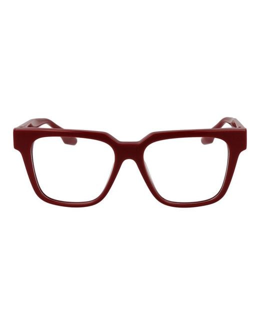 Trussardi Red Multicolor Acetate Glasses (frames)