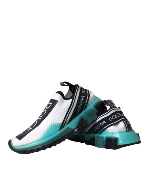 Dolce & Gabbana Blue Slip On Sorrento Sneakers Shoes