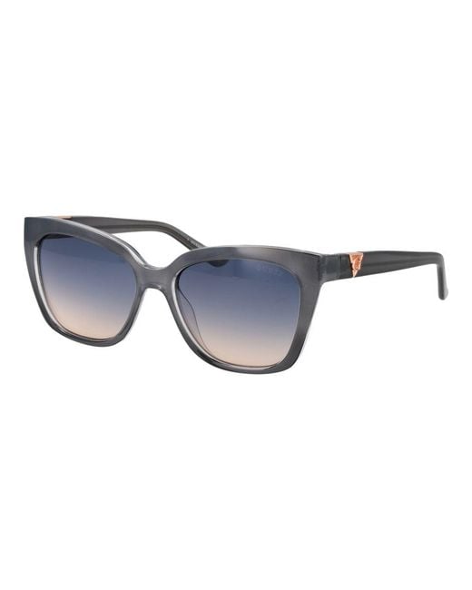 Guess Blue Gray Plastic Sunglasses
