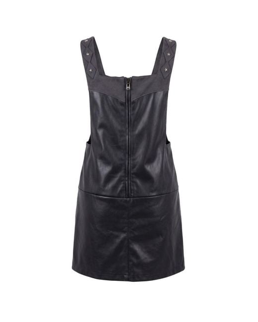 Trussardi Black Blue Polyester Dress