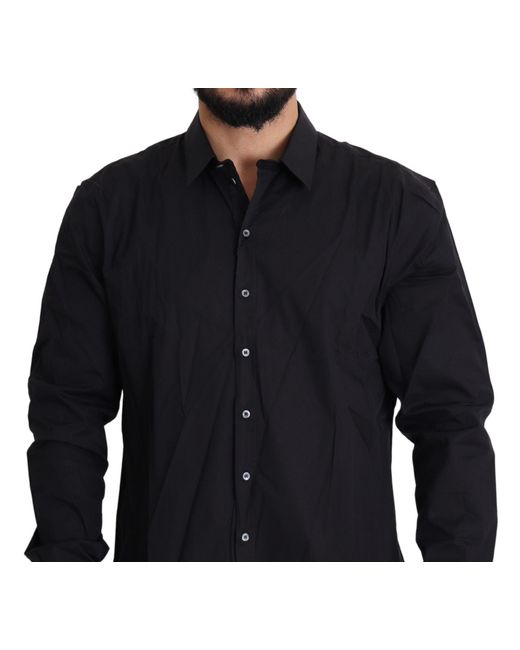 Dolce & Gabbana Blue Elegant Slim Fit Dress Shirt for men