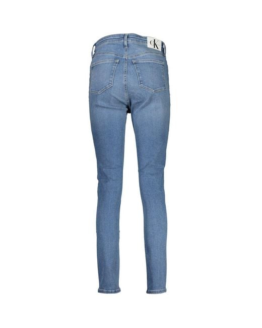 Calvin Klein Blue Cotton Jeans